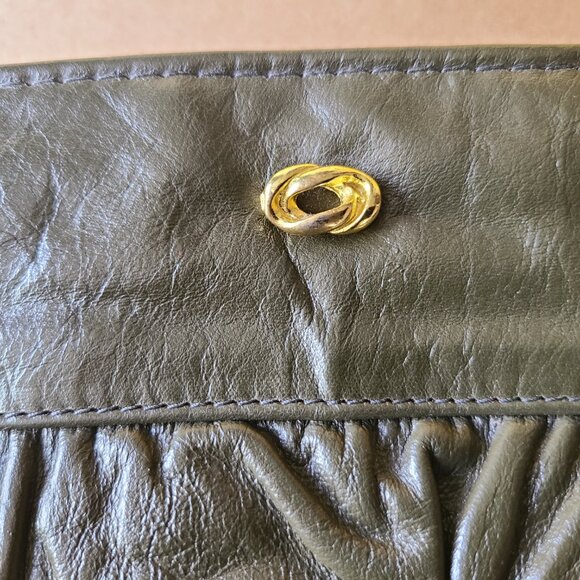 Olive Green Clutch Purse - Picture 4 of 6